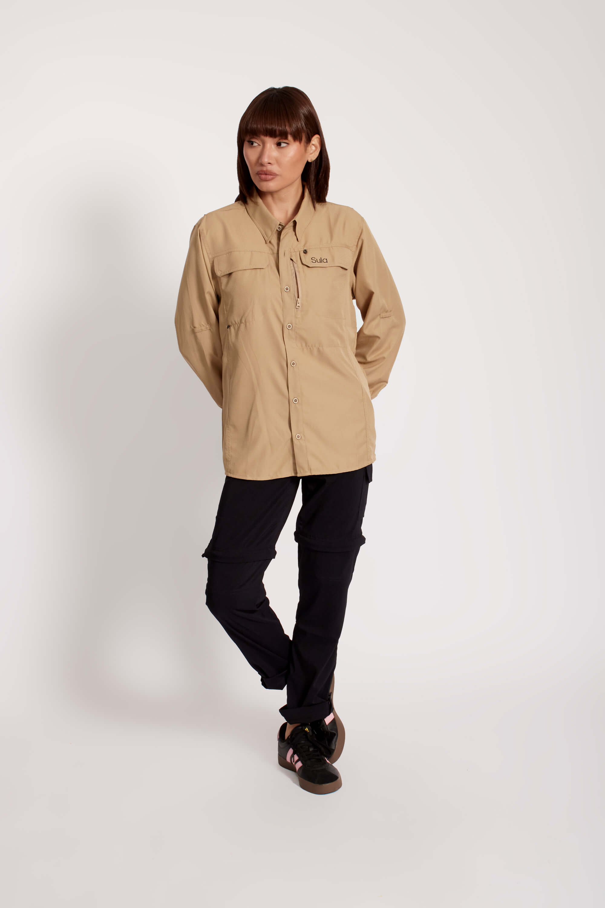 Camisa Exploración Cacao Mujer