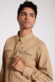 Camisa Exploración Cacao Hombre