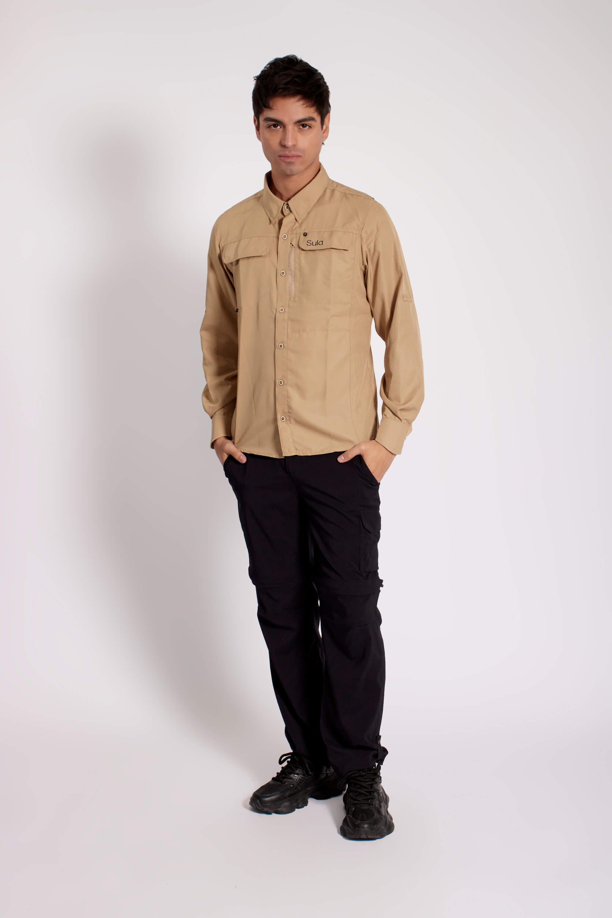 Camisa Exploración Cacao Hombre